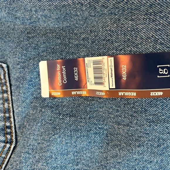 Men’s Big and Tall George Straight Leg Jeans - Picture 3 of 4